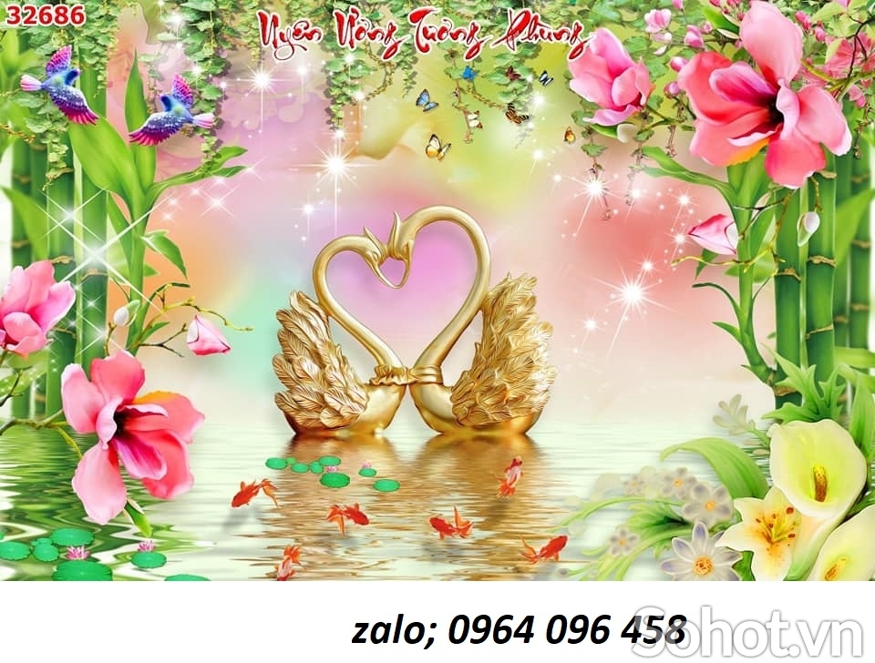 Tranh gạch 3d trang trí phòng khách đẹp - MXVC32