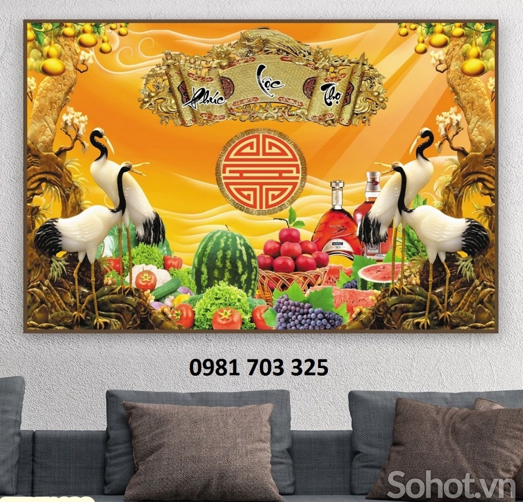 Gạch tranh phòng thờ-gạch ốp tường