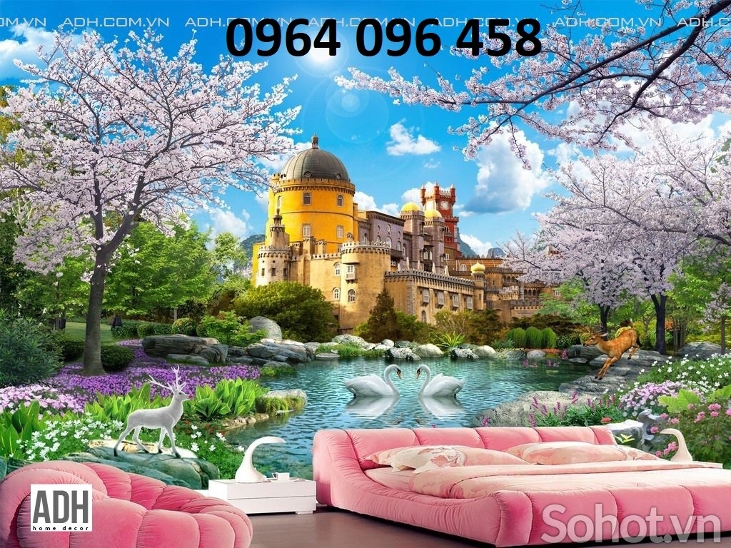 Tranh gạch 3d phong cảnh đồng quê - SVNB6