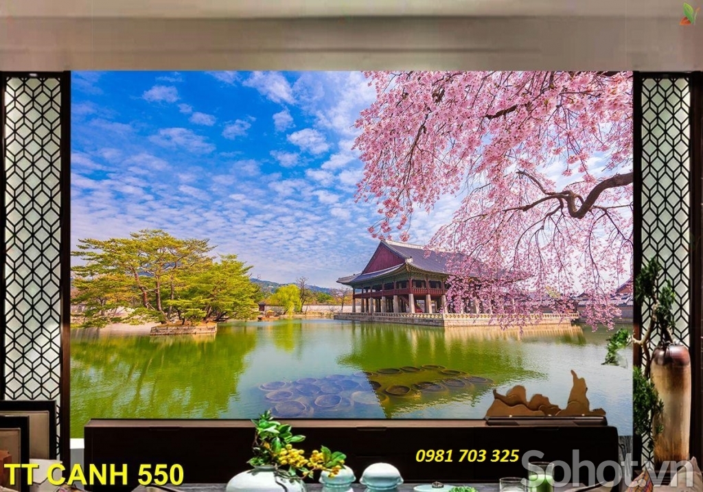 Tranh phong cảnh- gạch tranh 3D