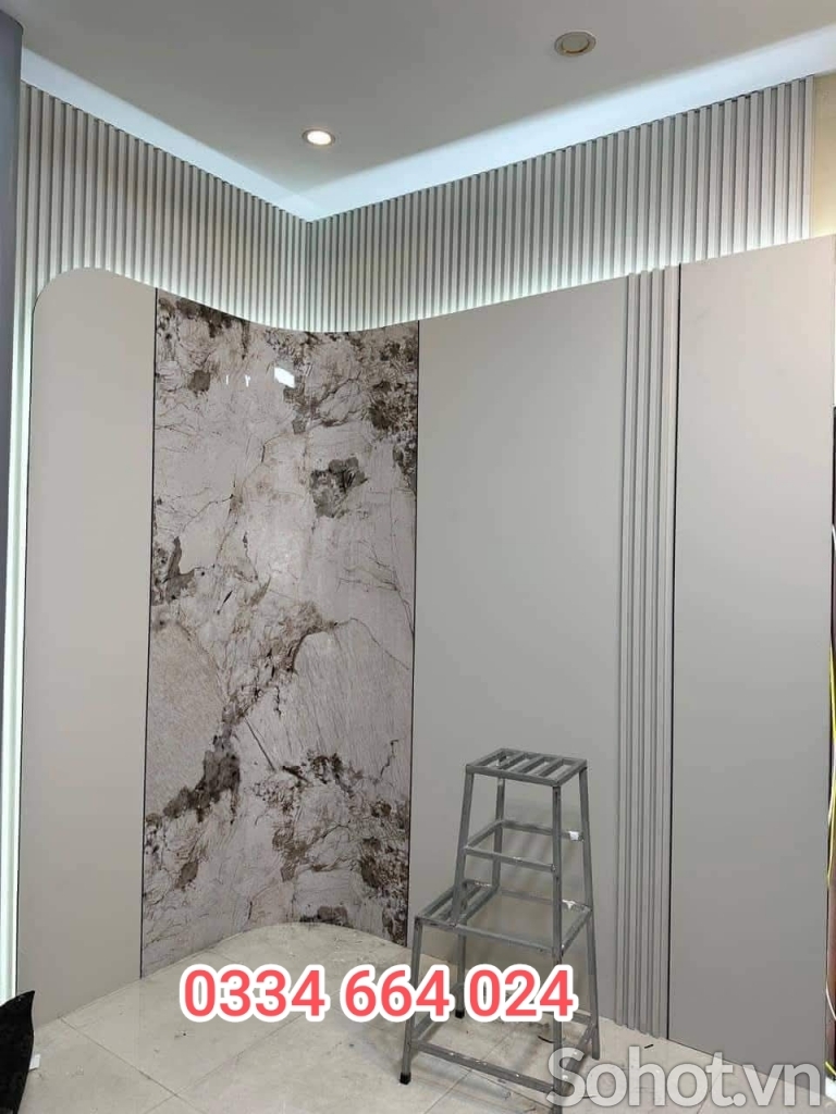 Tranh vân đá PVC - sợi than tre Hà Nội