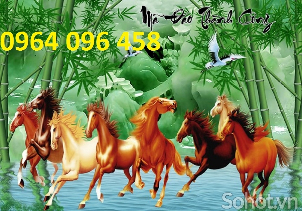 Tranh gạch 3d mã đáo thành công - 765QBV
