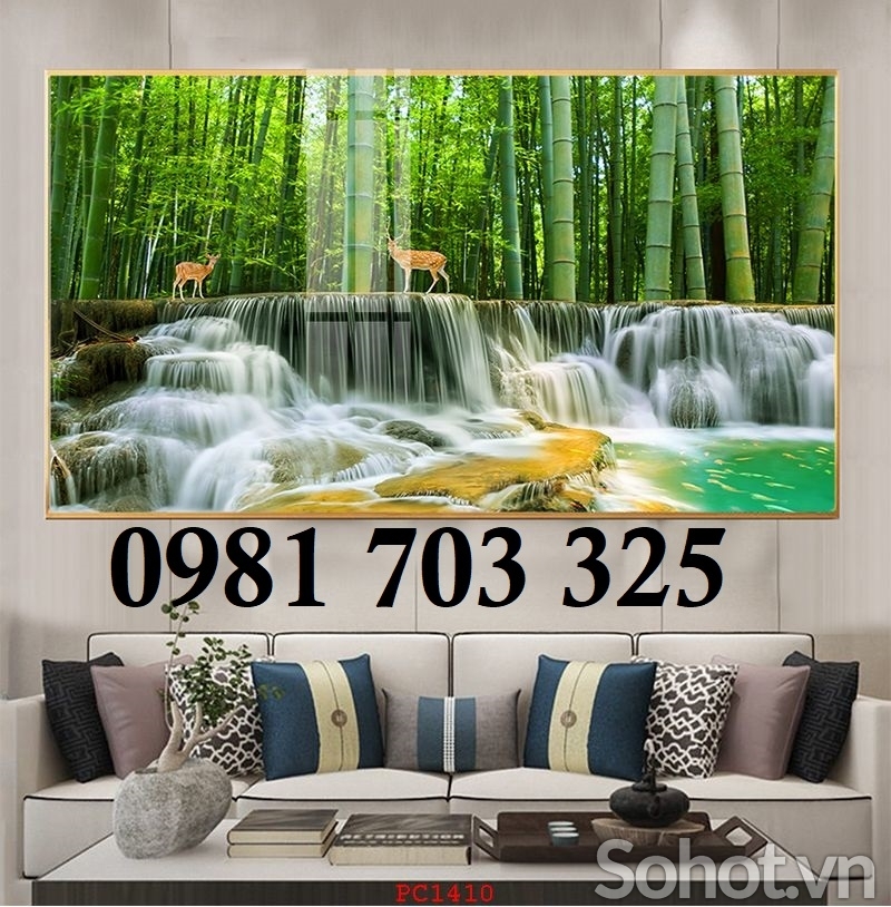 Gạch men 3D phong cảnh trang trí tường