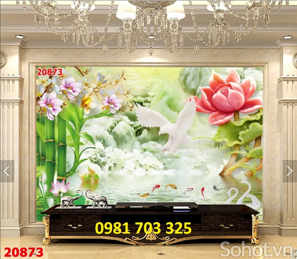 Tranh gạch 3D sứ ngọc