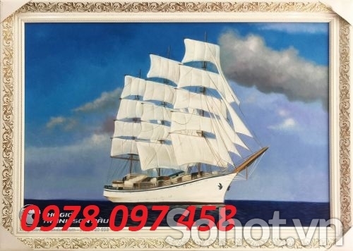 Tranh gạch thuận buồm xuôi gió