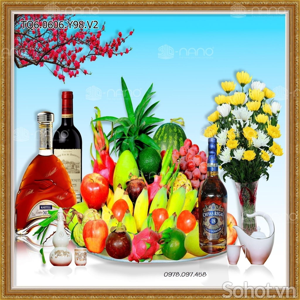 Gạch tranh 3d trang trí phòng thờ