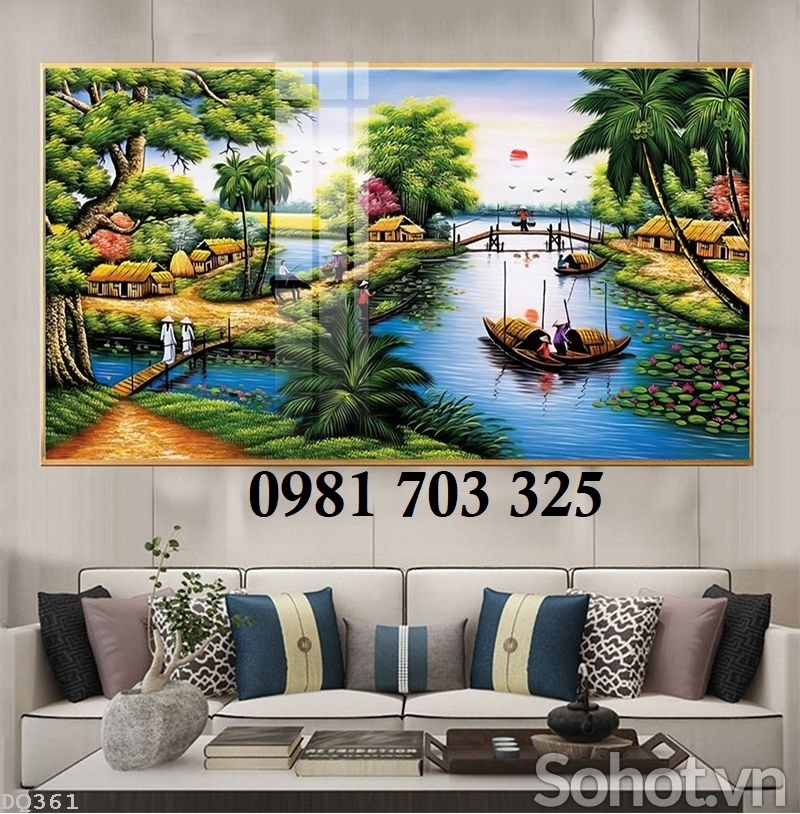 Gạch tranh đồng quê 3d đẹp