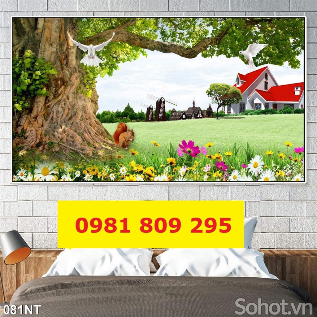 Tranh cảnh thiên nhiên , tranh gạch 3d ốp tường