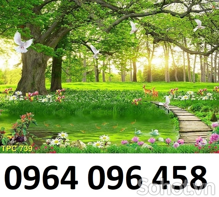 Tranh gạch 3d phong cảnh đồng quê - CBVV8