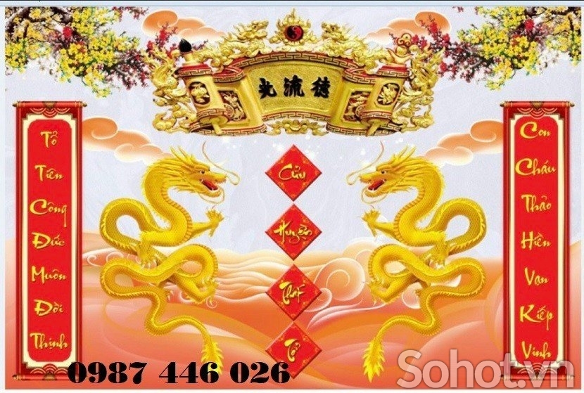 Tranh gạch ban thờ