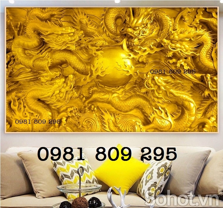 Gạch tranh rồng ốp nhà mồ