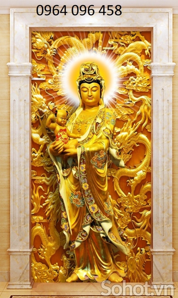 Tranh gạch 3d hình phật - CNB55