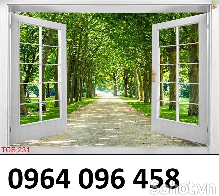 Tranh gạch 3d cửa sổ - 943SLK