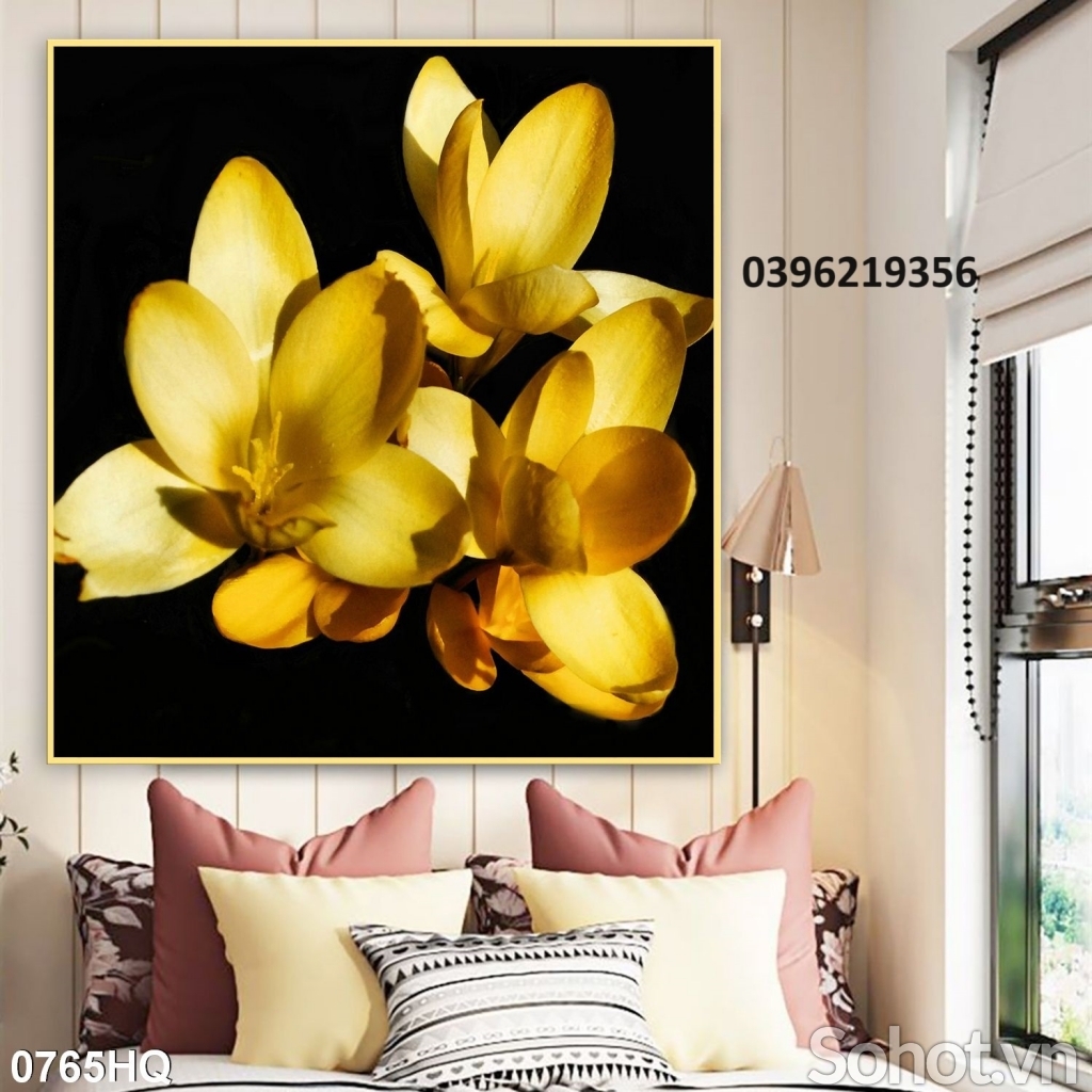 Gạch tranh hoa đẹp 3d trang trí