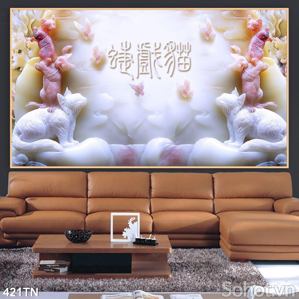 Tranh 3D- Tranh gạch sứ ngọc