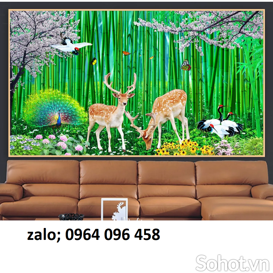 Tranh gạch 3d phong cảnh thiên nhiên - 488CV
