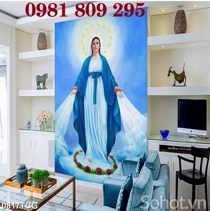 Gạch tranh Đức Mẹ , công giáo 3d