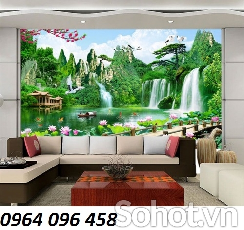 Tranh gạch 3d trang trí phòng khách - VCX4