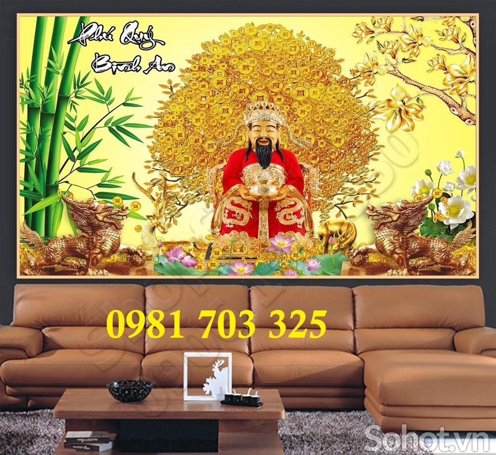 Tranh Phật di lặc, tranh gạch men