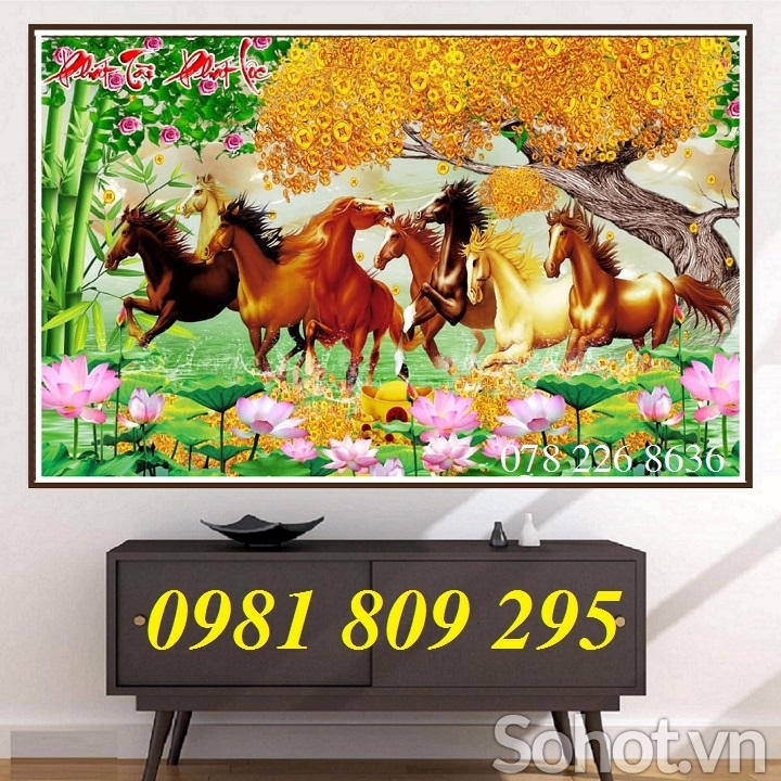 Tranh mẫ đáo thành công 3d - gạch trang trí