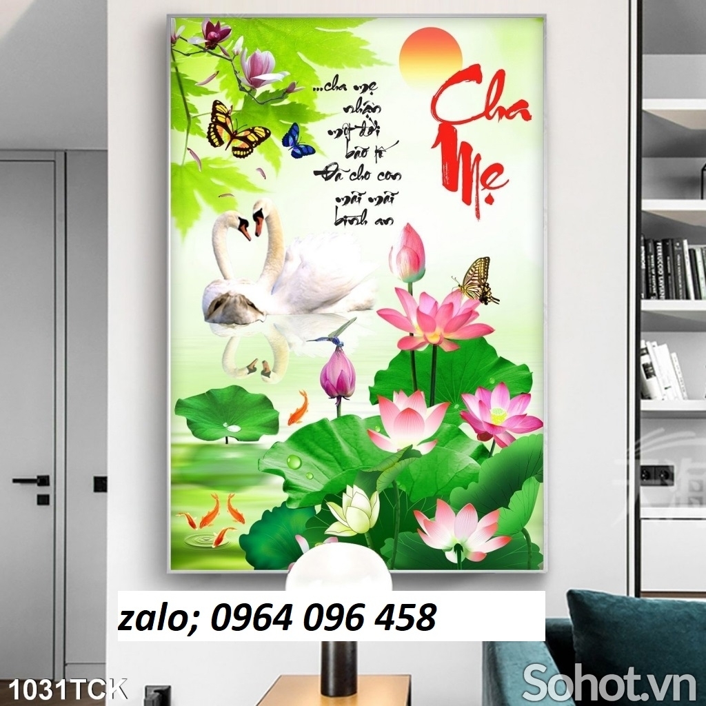 Tranh gạch 3d bàn thờ cha mẹ - 8444XV