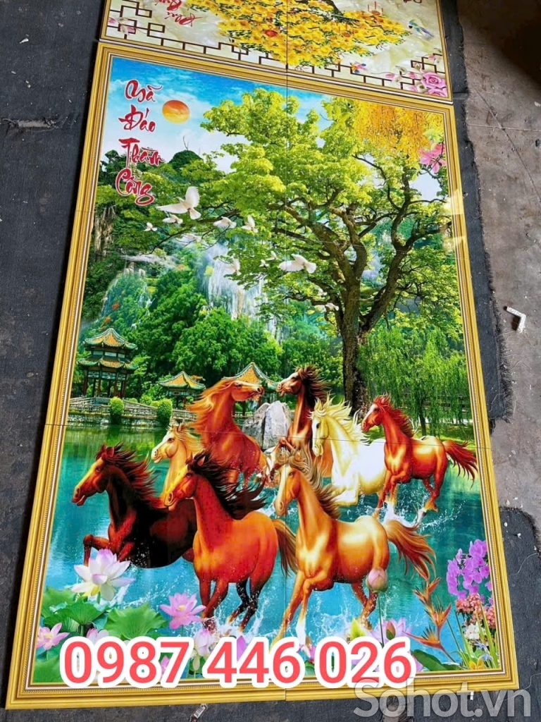 Tranh in gạch mã đáo thành công HP222