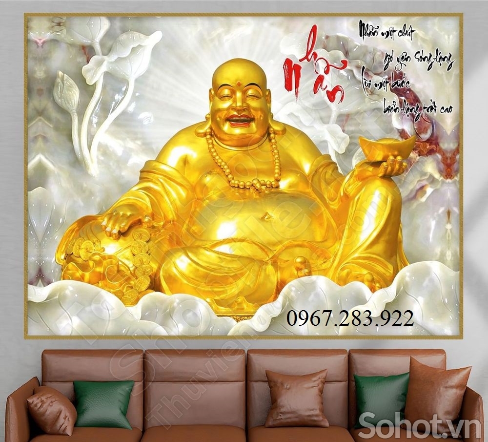 Tranh gạch - Tranh Phật Di Lặc