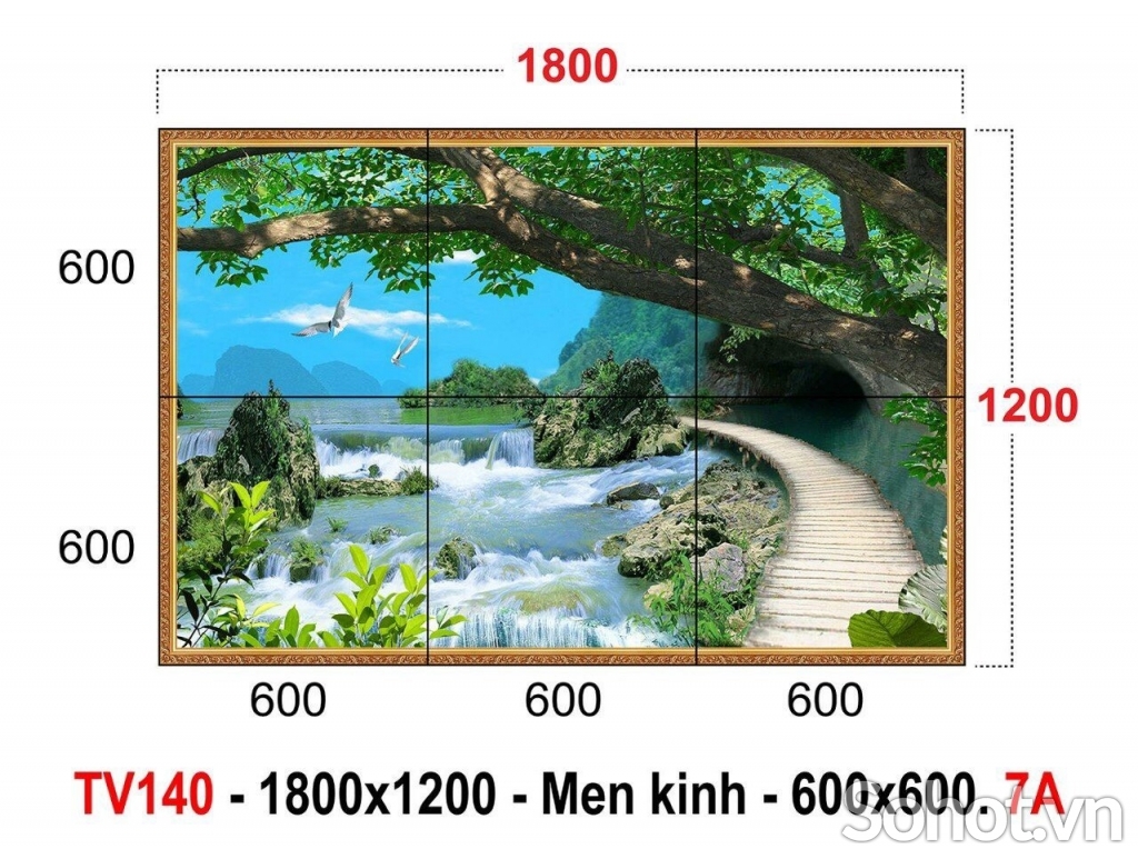 Gạch men dán phòng khách