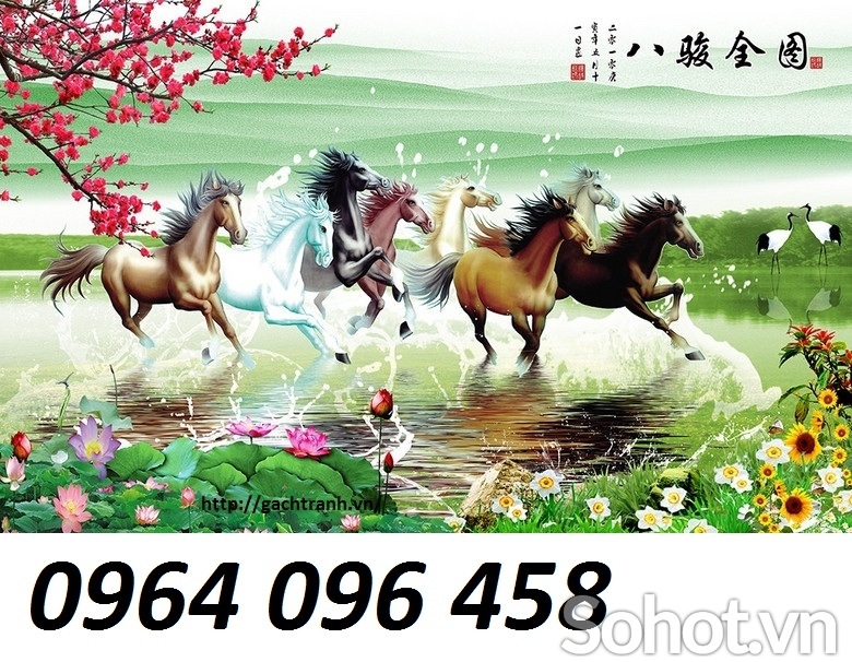 Tranh gạch 3d mã đáo thành công - MNN86