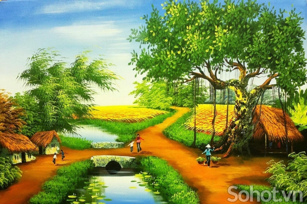 Tranh phong cảnh - tranh gạch