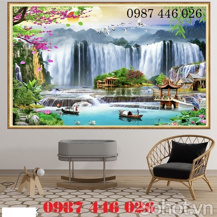 Tranh gạch phong cảnh HP6284