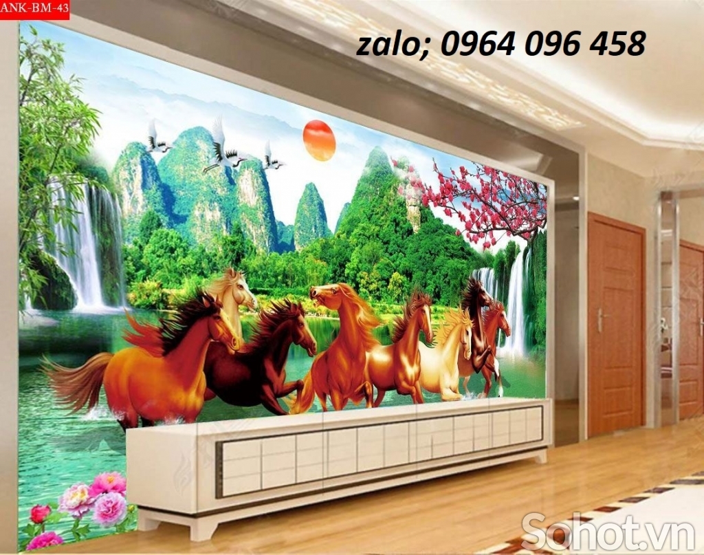 Tranh gạch mã đáo thành công 3d - FSZ332