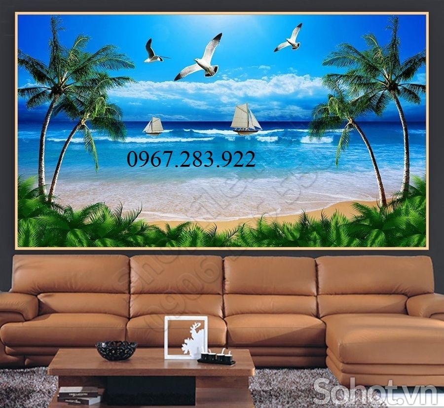 Tranh 3D- Tranh phong cảnh biển