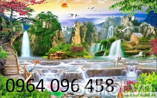 Tranh cảnh đồng quê - tranh gạch 3d ốp tường - HGCV43