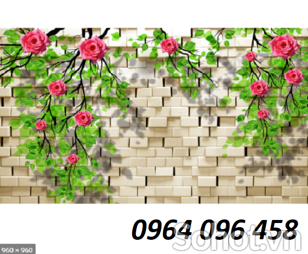 Tranh gạch 3d ốp tường ngoài trời - 065CN
