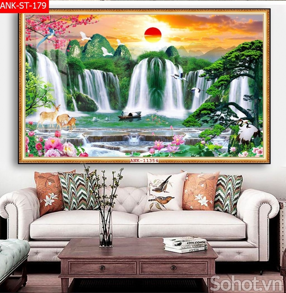 Tranh gạch 3d cảnh đồng quê - GĐ43