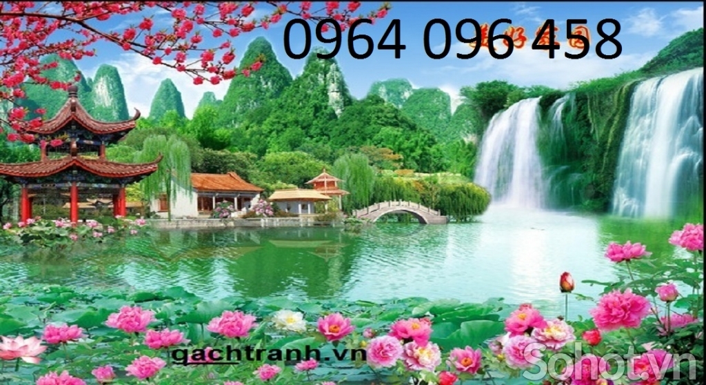 tranh gạch 3d mẫu tranh phong cảnh