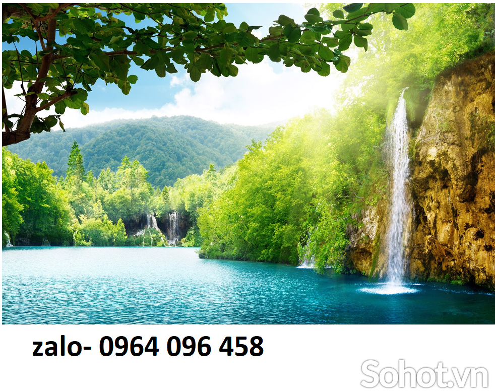 Tranh gạch 3d thác nước - GNNV5