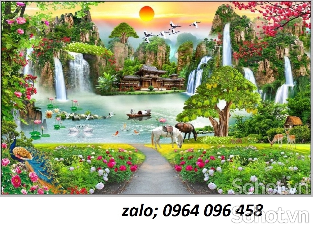 Tranh gạch 3d khổ lớn - HNV73