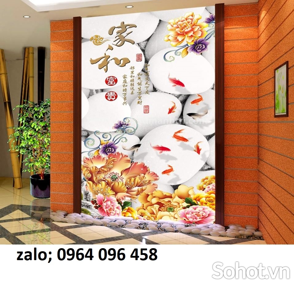 Tranh gạch trang trí phòng khách 3d - 9753CP