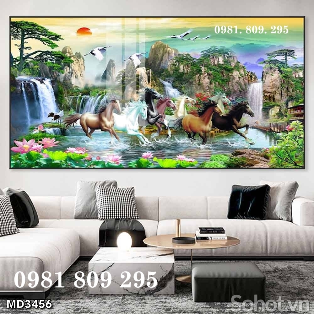 Tranh gạch ốp tường trang trí 3d HN9393
