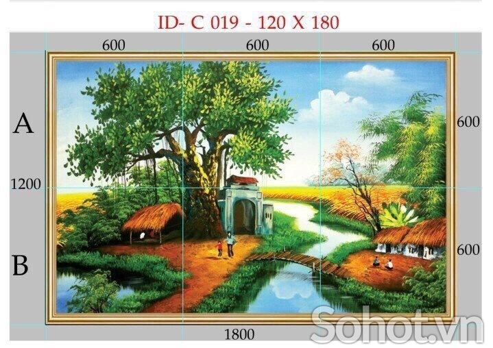 Tranh gạch phong cảnh đẹp