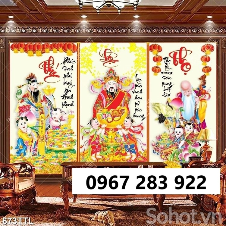 Gạch tranh tài lộc men 3d