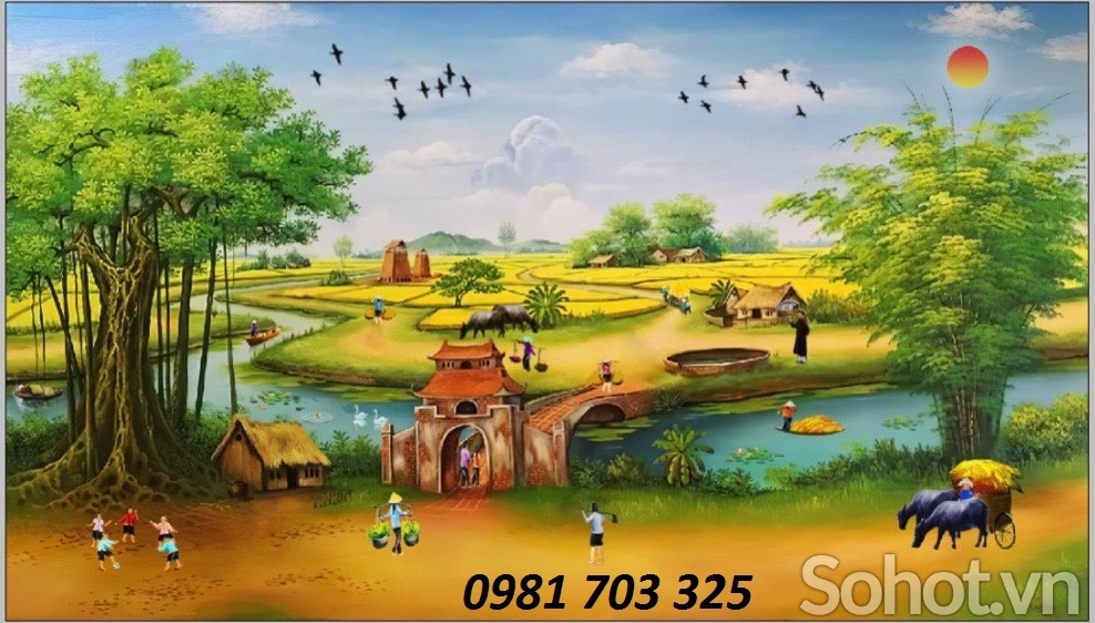 Gạch tranh 3D ốp tường