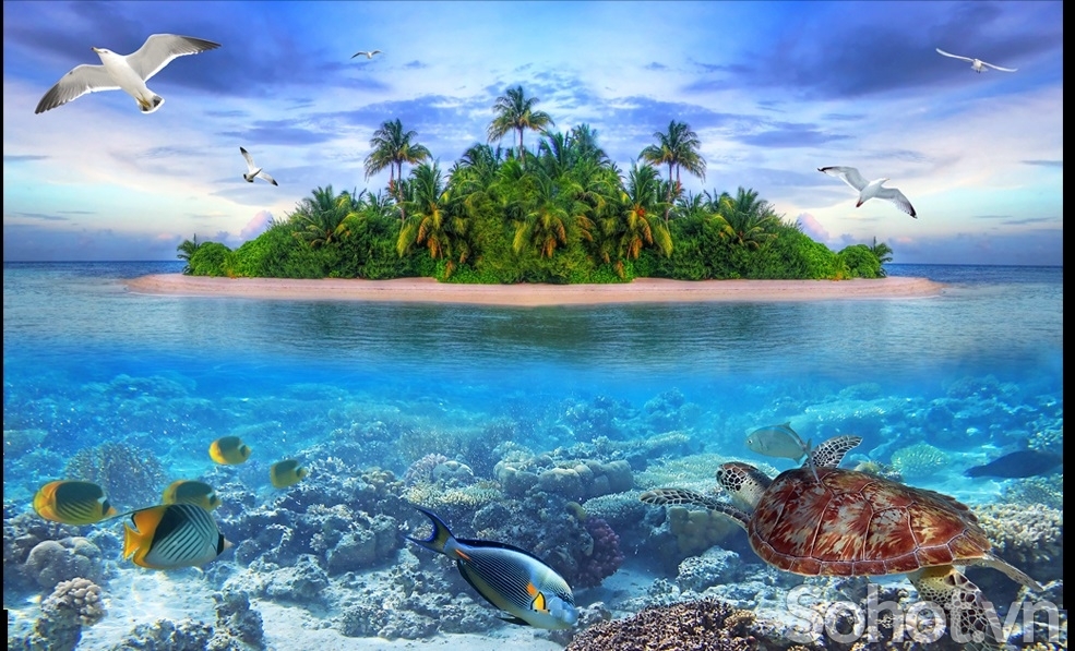 Tranh gạch ốp tường phòng tắm 3d - XVB799