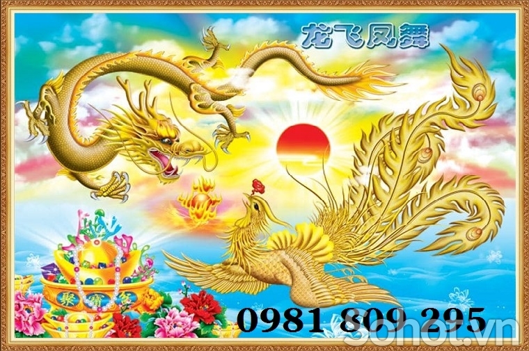 Mẫu gạch 3d hình rồng trang trí