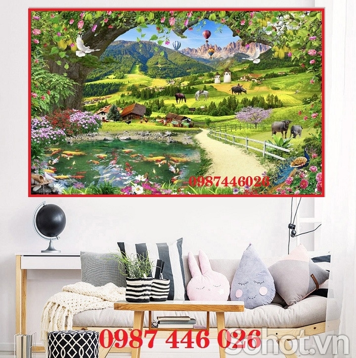 Tranh gach phong cảnh 3d đẹp HP9282