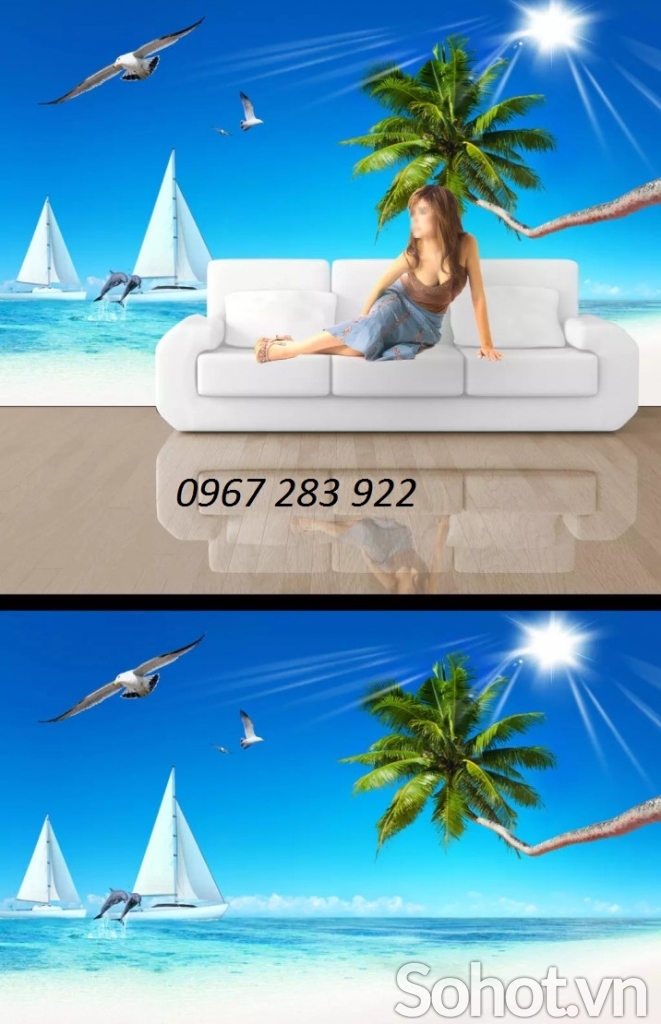 Tranh trang trí tường gạch men phủ UV