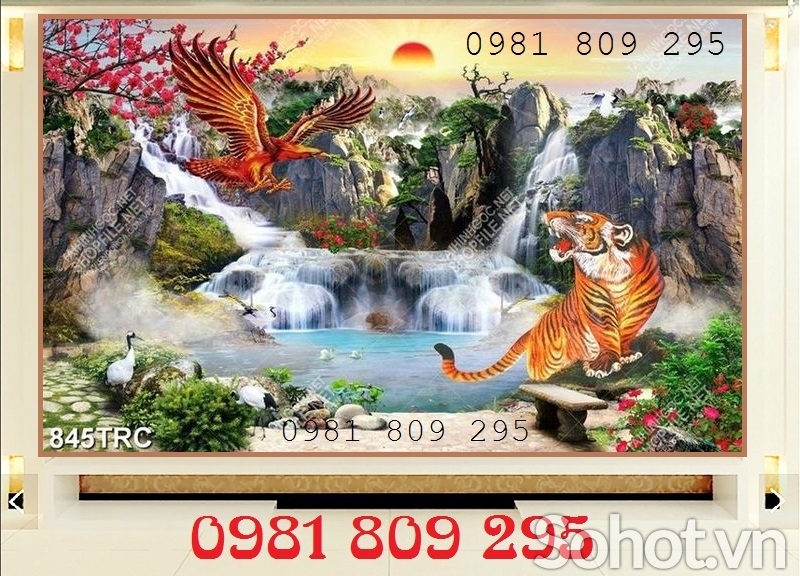 Tranh gạch phong thủy, tranh con hổ