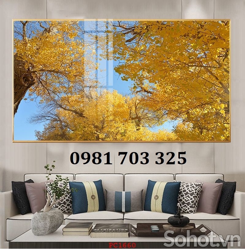 Tranh gạch mùa thu đẹp
